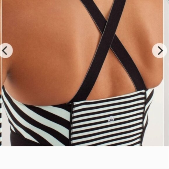 Lululemon Work It Out Tank Black & Mint - Picture 4 of 10